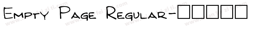 Empty Page Regular字体转换